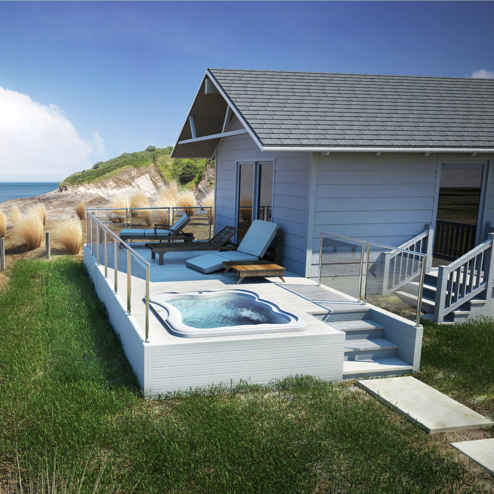  Jacuzzi® Lodge™ M - 4-5 Person Hot Tub