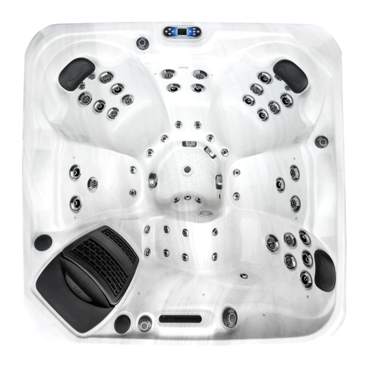  Outdoor Santorini - 5 Person Hot Tub With 1 Lounger