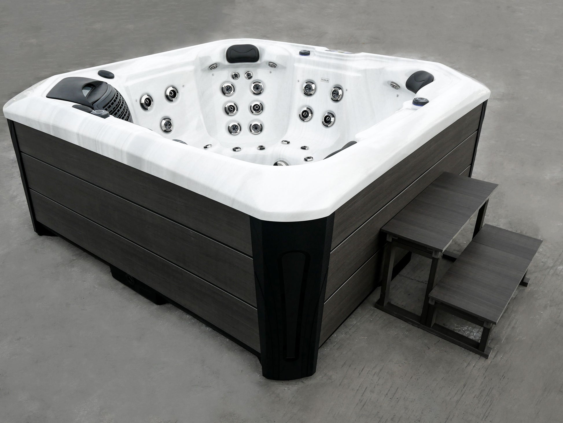  Outdoor Santorini - 5 Person Hot Tub With 1 Lounger